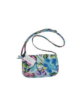 New Vera Bradley Marian Floral Turn Lock Crossbody Spring Garden Party Preppy